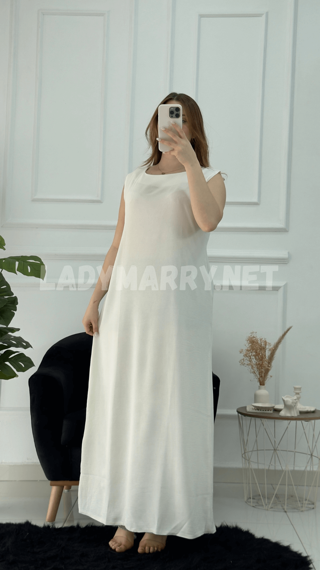 Robe droite en crepe froissé - صورة 12 thumbnail