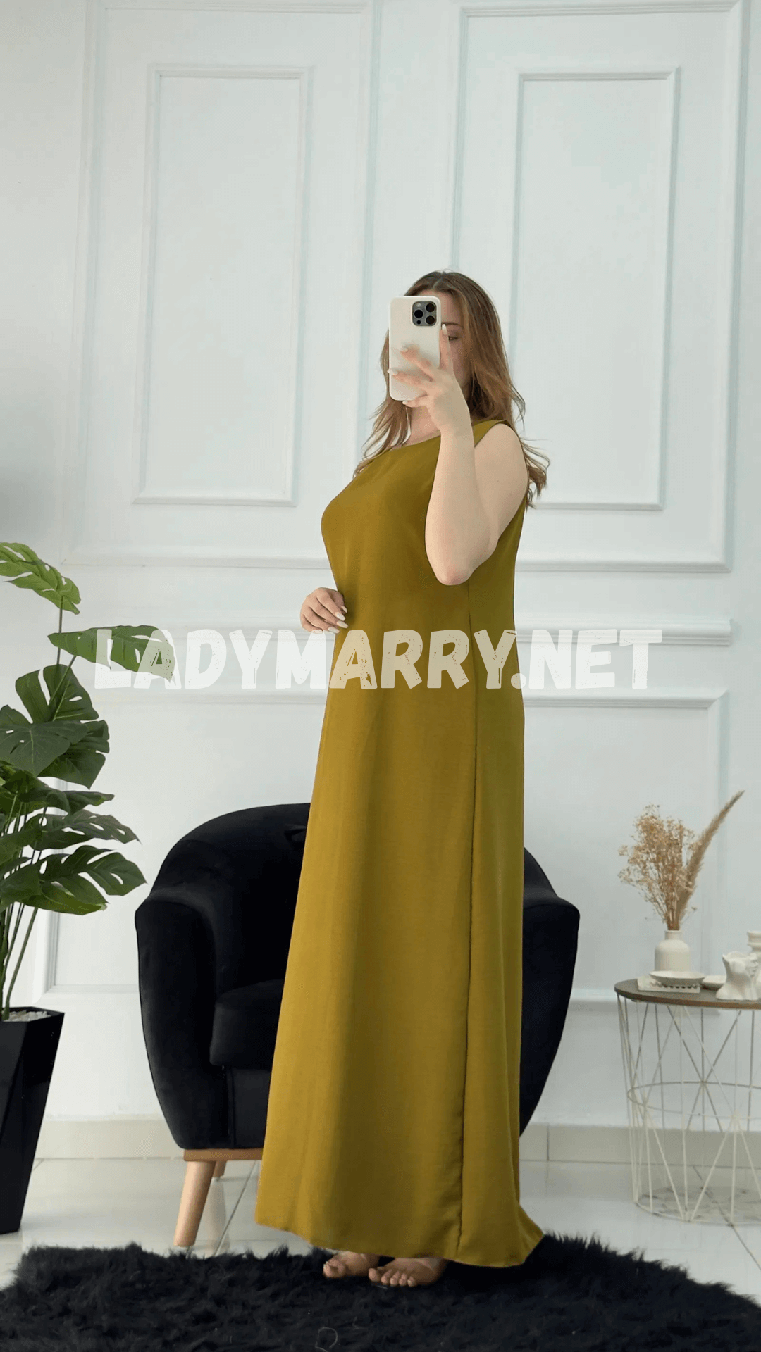 Robe droite en crepe froissé - صورة 5 thumbnail