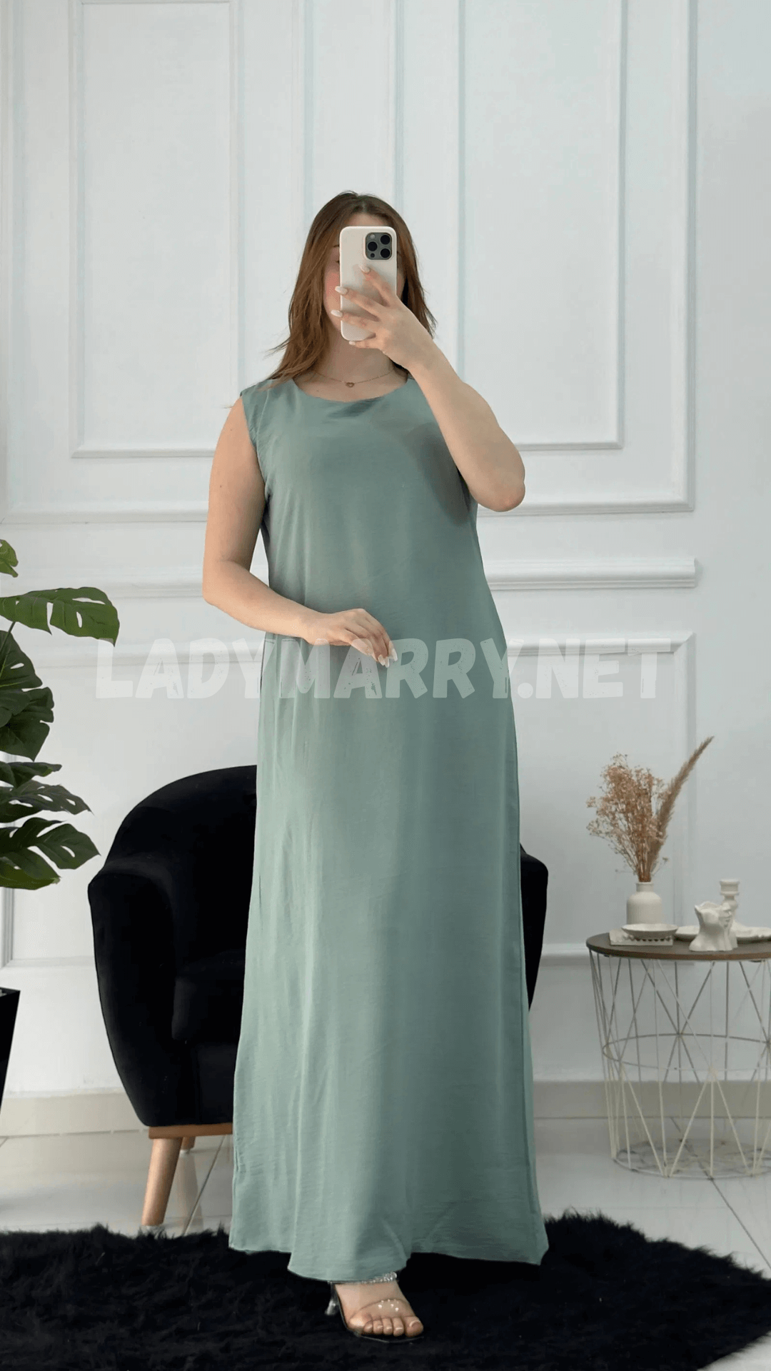 Robe droite en crepe froissé - صورة 10 thumbnail