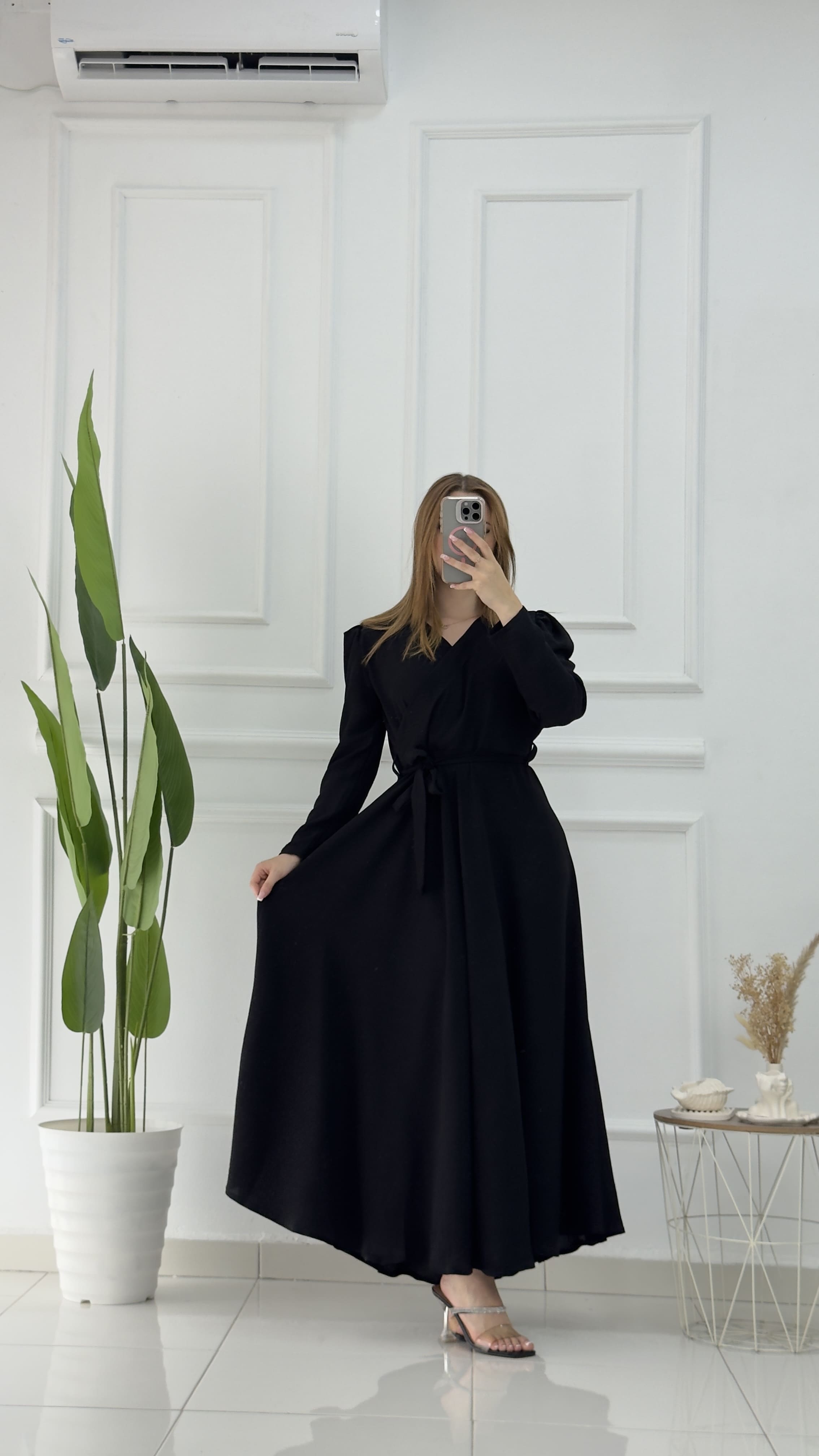 Robe Elegant En crepe froissé - صورة 11 thumbnail